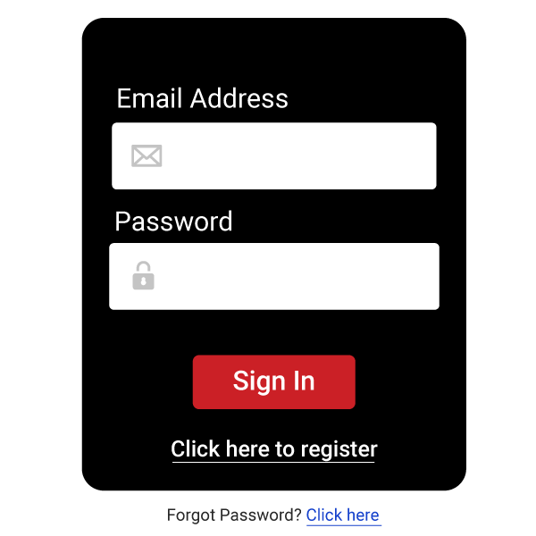 Log In Screen for LeadLocater